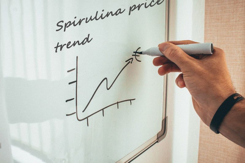 Spirulina-Pulver und Spirulina-Tabletten auf dem Markt sind dem Druck ausgesetzt, nicht vorrätig zu sein organic spirulina price trend
