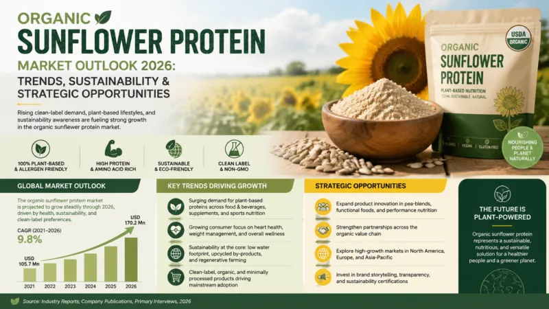 Bio-Sonnenblumenprotein-Marktausblick 2026: Trends, Nachhaltigkeit Und Strategische Chancen Organic Sunflower Protein Market Outlook 2026 Trends, Sustainability &Amp; Strategic Opportunities