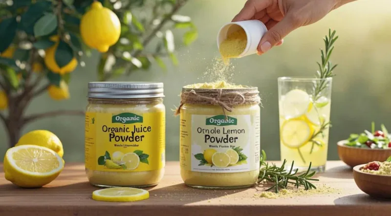Bio-Zitronensaftpulver &Amp; Zitronenpulver: Würzig, Vielseitig Und Rein—Ihre Tägliche Dosis Sonnenschein Im Glas Organic Lemon Juice Powder