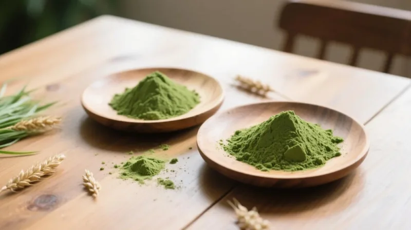Bio-Weizengras- Und Gerstengraspulver: Die Grüne Revolution, Die Modernes Wohlbefinden Neu Definiert Organic Barley Grass Powder &Amp; Organic Wheat Grass Powder
