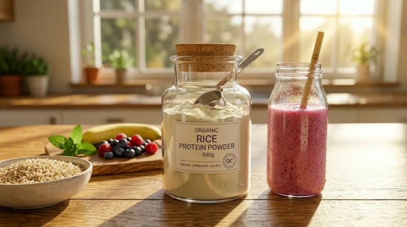 Vorteile Von Organischem Reisprotein: Muskelaufbau, Gewichtsmanagement Und Hypoallergene Pflanzliche Ernährung Organic Rice Protein Benefits Muscle Building, Weight Management, And Hypoallergenic Plant Nutrition