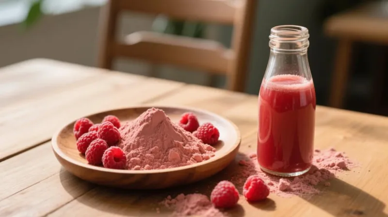 Gesundheitsvorteile Von Himbeeren: Ernährung, Antioxidantien Und Wellness-Leitfaden Organic Raspberry Powder &Amp; Juice