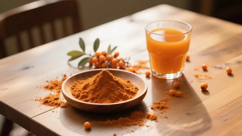 Was Bewirkt Sanddorn Für Ihren Körper? Die Doppelte Kraft Von Organischem Sanddornpulver &Amp; Saftpulver Organic Sea Buckthorn Powder &Amp; Juice