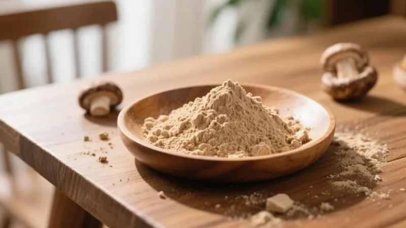 Täglicher Verzehr Von Shiitake-Pilzen: Gesundheitliche Vorteile Und Sicherheitsleitfaden Organic Shiitake Powder