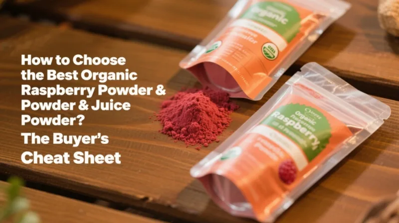 Wie Wählt Man Das Beste Bio-Himbeerpulver Und Saftpulver? Der Käufer-Spickzettel How To Choose The Best Organic Raspberry Powder &Amp; Juice Powder