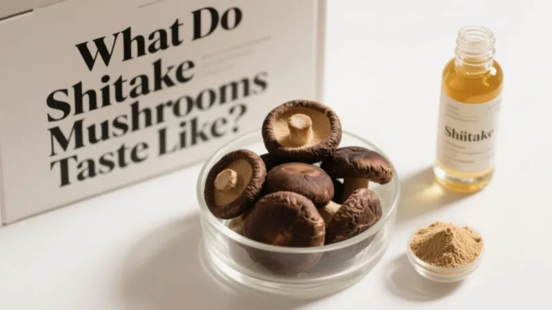 Wie Schmecken Shiitake-Pilze? Die Geschmacksgeheimnisse Von Bio-Shiitake-Pulver Und -Extrakt What Do Shiitake Mushrooms Taste Like