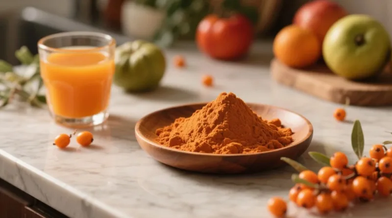 Auf Der Suche Nach Goldenem Glow Und Immun-Boost? Haben Sie Bio-Sanddornpulver Entdeckt? Organic Sea Buckthorn Powder &Amp; Juice Powder