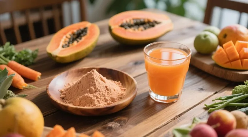 Lust Auf Tropischen Genuss Mit Verdauungs-Boost? Entdecken Sie Bio-Papayapulver! Organic Papaya Powder &Amp; Juice