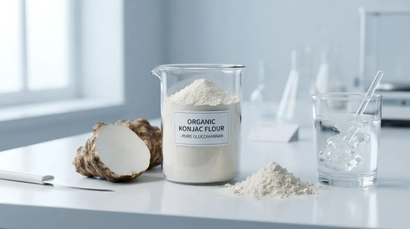 Was Ist Organisches Konjakmehl Und Warum Gewinnt Es In Der Gesundheitsnahrungsmittel-Industrie An Beliebtheit? What Is Organic Konjac Flour Composition, Functional Properties And Food Applications