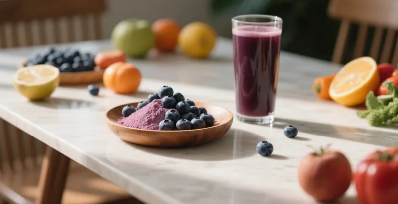 Wie Bio-Heidelbeerpulver Ihre Tägliche Antioxidantien-Zufuhr Steigern Kann Organic Blueberry Juice Powder