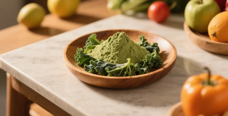 Matcha-Pulver Für Natürliche Energie: Tägliche Vitalität Mit Bio-Grüntee Organic Kale Powder