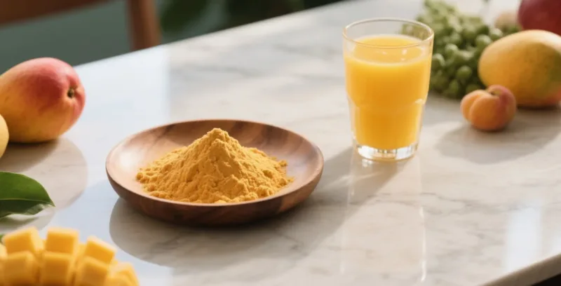 Mangopulver-Ernährung: Tägliches Wohlbefinden Mit Bio-Fruchtpulver Organic Mango Powder