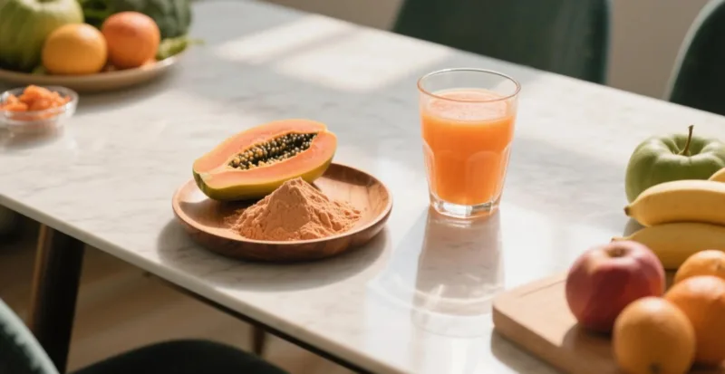 Warum Bio-Papayapulver Für Ihre Funktionellen Lebensmittel- Und Getränkeformulierungen Wählen? Organic Papaya Powder &Amp; Juice