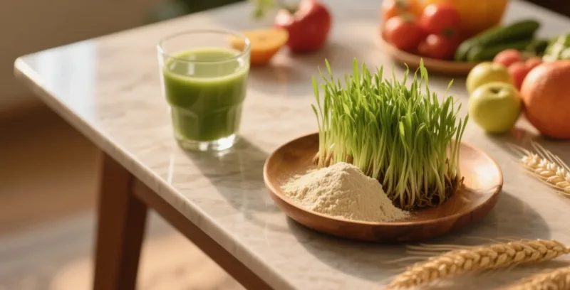Warum Organisches Weizengras-Saftpulver Für Den Maximalen Nährwert Wählen Organic Wheatrass Powder