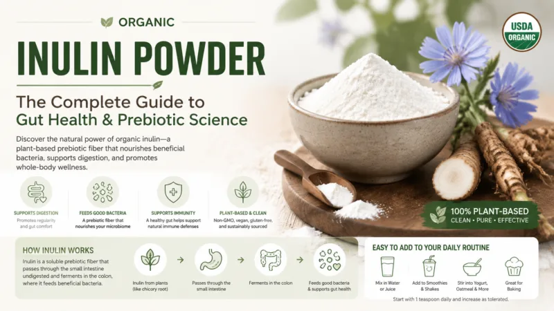 Bio-Inulin-Pulver: Der Vollständige Leitfaden Für Darmgesundheit Und Präbiotische Wissenschaft Organic Inulin Powder The Complete Guide To Gut Health &Amp; Prebiotic Science