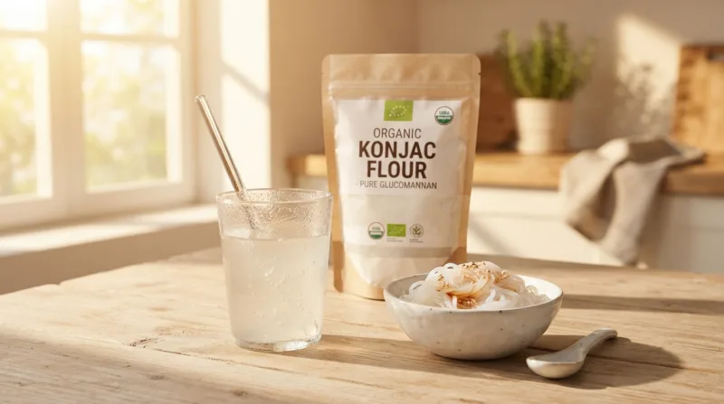 Wie Organisches Konjakmehl Die Darmgesundheit Unterstützt Und Die Verdauung Verbessert Organic Konjac Flour Benefits Gut Health, Weight Management And Blood Sugar Support