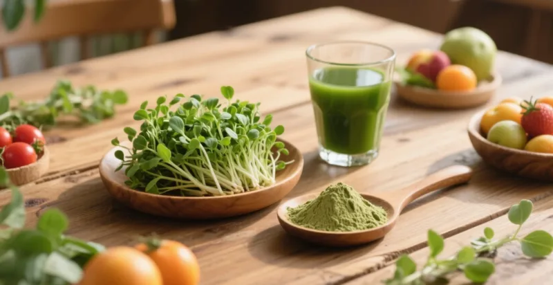 Luzernepulver-Ernährung: Tägliches Wohlbefinden Mit Bio-Grünpflanzen Organic Alfalfa Powder &Amp; Juice Powder