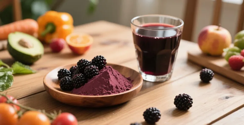 Brombeerpulver In Lebensmitteln: Nährwert Auf Natürliche Weise Steigern Organic Blackberry Powder