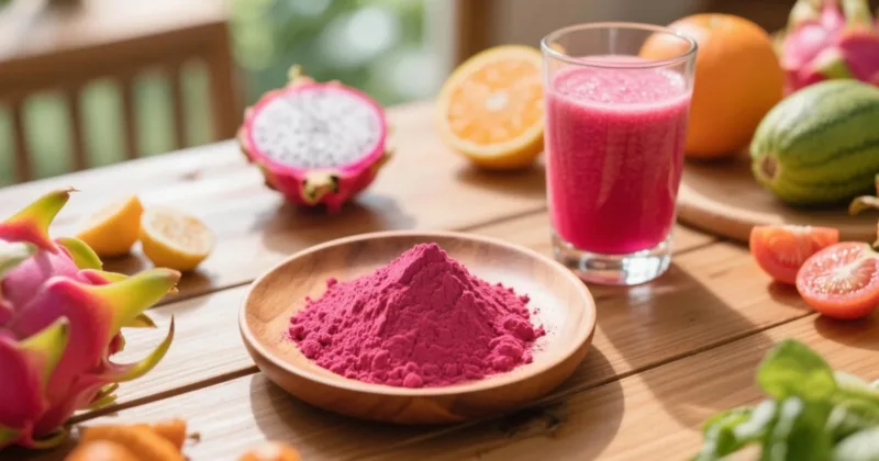 Vorteile Von Drachenfruchtpulver: Tägliche Nährstoffzufuhr Und Anwendungen Für Das Wohlbefinden Organic Dragon Fruit Powder