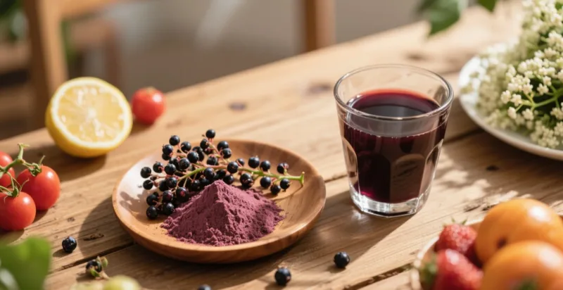 Wie Bio-Holunderbeersaftpulver Die Natürlichen Abwehrkräfte Ihres Körpers Unterstützt Organic Elderberry Powder