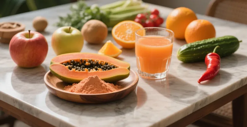 Die Vorteile Von Bio-Papayapulver Für Die Verdauungsgesundheit Für Nahrungsergänzungsmittel-Marken Erkunden Organic Papaya Powder &Amp; Juice