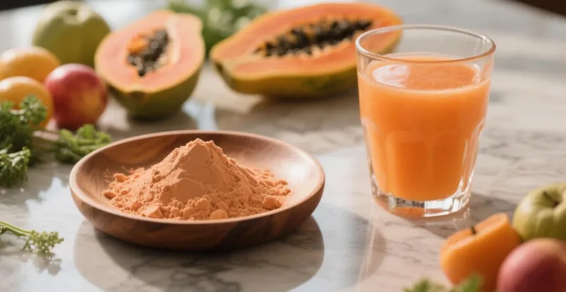 Wie Bio-Papayasaftpulver Die Nährstoffdichte In Gesundheitsgetränken Erhöht Organic Papaya Powder &Amp; Juice