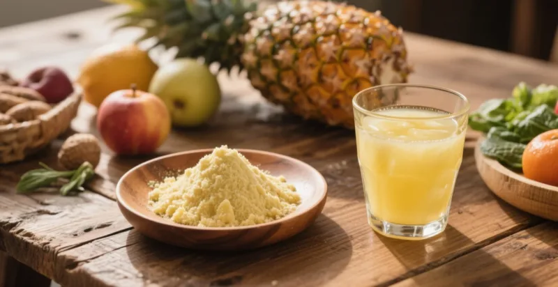 Wie Bio-Ananaspulver Smoothies, Getränke Und Desserts Verbessert Organic Pineapple Powder &Amp; Juice