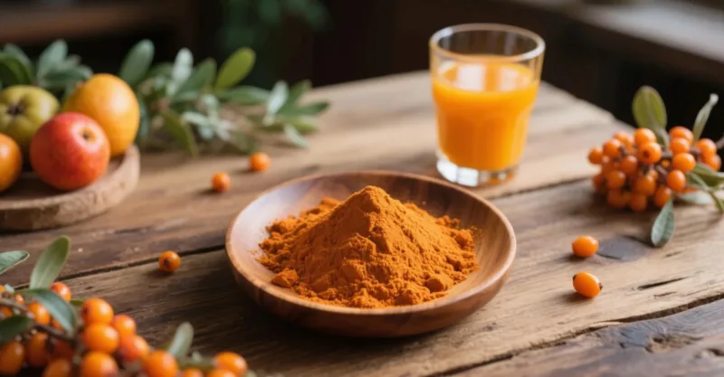 Warum Bio-Sanddornpulver Als Superfood Für Ihre Tägliche Gesundheit Gilt Organic Sea Buckthorn Powder