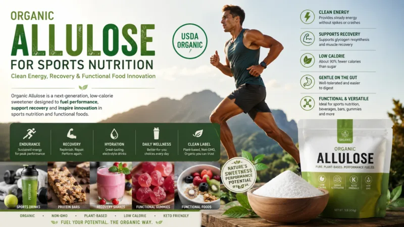 Bio-Allulosepulver Für Sporternährung: Saubere Energie, Erholung Und Funktionelle Lebensmittelinnovation Organic Allulose For Sports Nutrition Clean Energy, Recovery &Amp; Functional Food Innovation