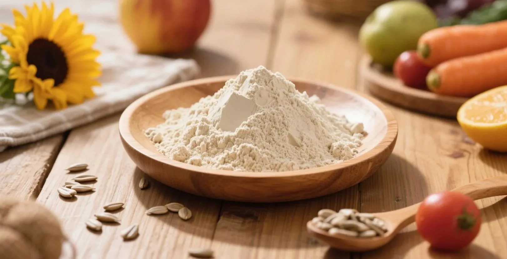 Funktionale Anwendungen Von Bio-Sonnenblumenprotein-Konzentrat In Backwaren, Snacks Und Getränken Bio-Sonnenblumenkern-Proteinpulver