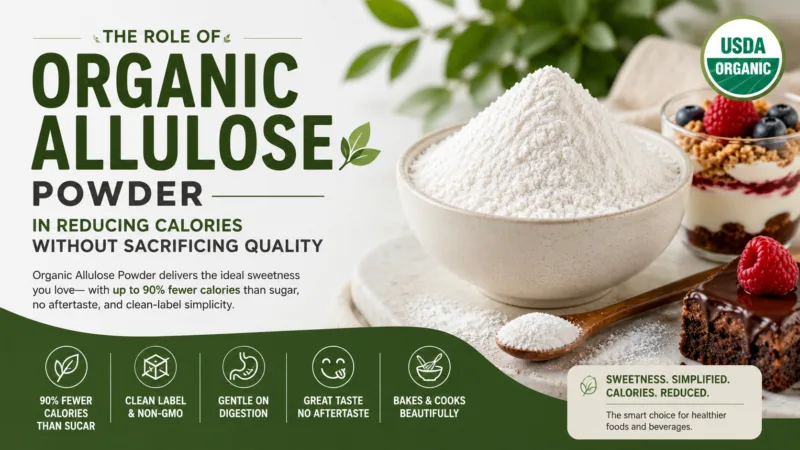 Die Rolle Von Organischem Allulosepulver Bei Der Kalorienreduzierung Ohne Qualitätseinbußen The Role Of Organic Allulose Powder In Reducing Calories Without Sacrificing Quality