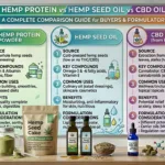 Hanfprotein vs Hanfsamenöl vs CBD-Öl: Ein vollständiger Vergleichsleitfaden für Käufer und Formulierer