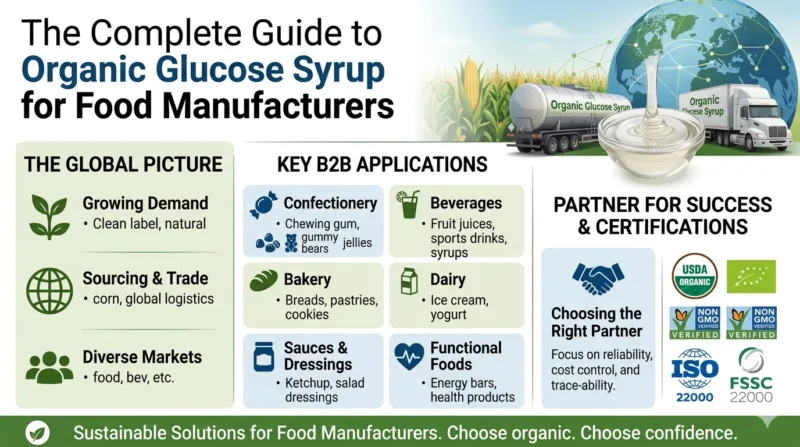 Bio-Glukosesirup – Der Vollständige B2B-Anwendungsleitfaden Für Lebensmittelhersteller Organic Glucose Syrup The Complete B2B Applications Guide For Food Manufacturers