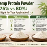 Organisches Hanfproteinpulver 70 % vs 75 % vs 80 %: Welche Qualität ist die richtige für Ihre Anwendung?