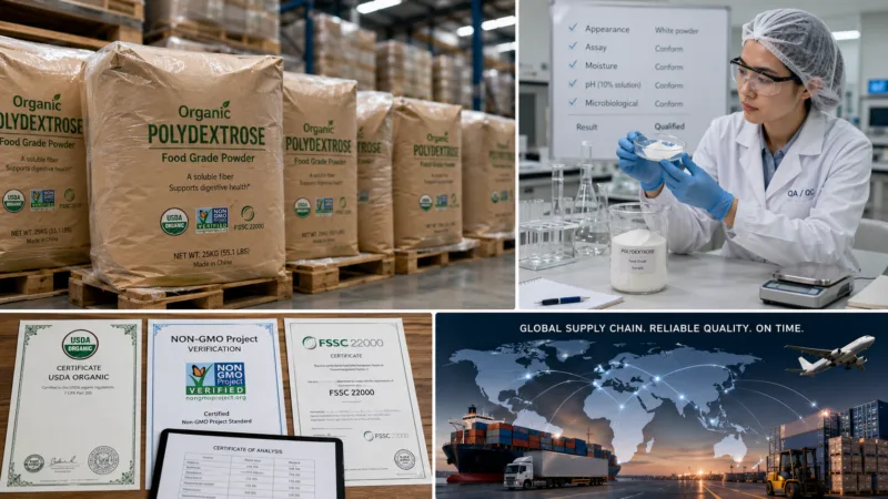 B2B-Beschaffungsleitfaden Für Organisches Polydextrose: Marktstrategie Und Strategische Beschaffung Organic Polydextrose B2B Procurement Guide Market Strategy And Strategic Sourcing