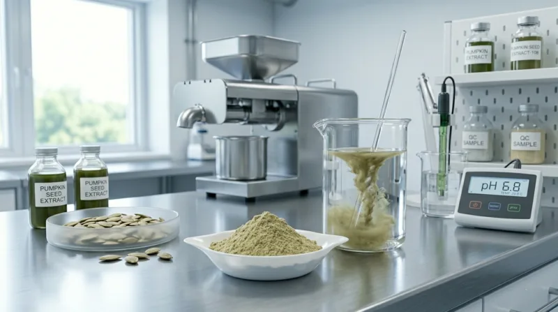 Kürbiskernprotein: Technische Verarbeitungsmethoden Für Lebensmittelhersteller Organic Pumpkin Seed Protein Technical Specifications, Processing Methods, And Formulation Guide