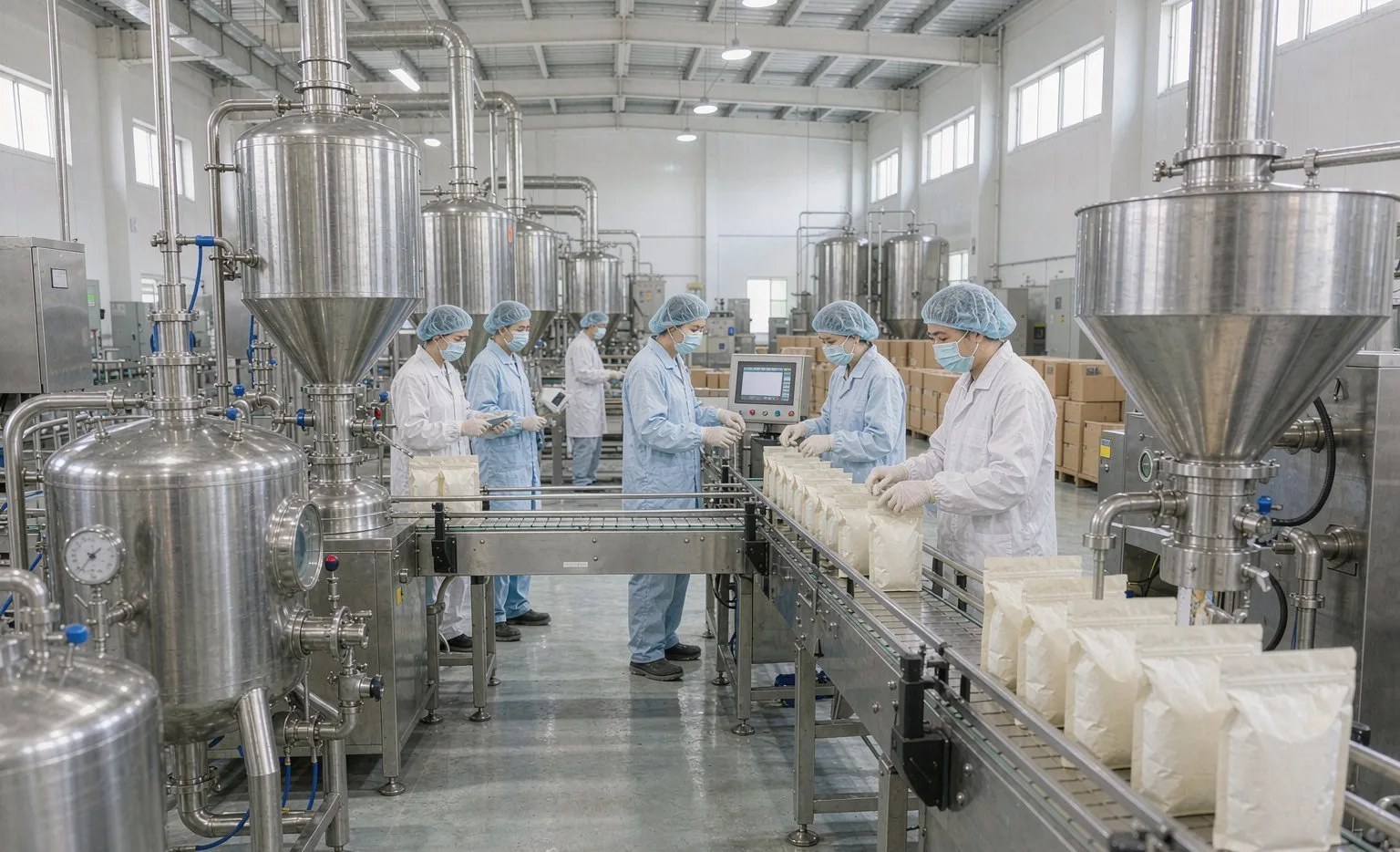 Produktion Produktions- Und Abpackbetrieb Für Bio-Zutaten