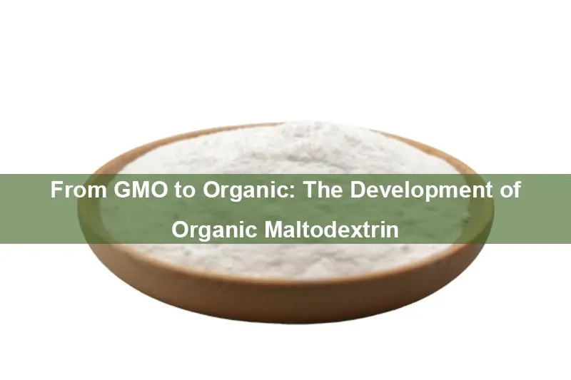 Von Gmo Zu Bio: Die Entwicklung Von Bio-Maltodextrin From Gmo To Organic: The Development Of Organic Maltodextrin